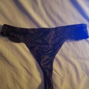 Vintage Victoria's Secret Thong Lace Panties Sz L